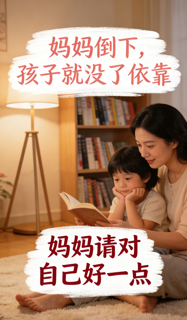 别硬撑了妈妈，你好，孩子才能有依靠！