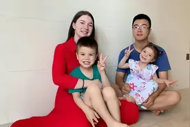 乌克兰美女嫁福建农村小伙，因战火回中国避难，孩子接受中式教育图片