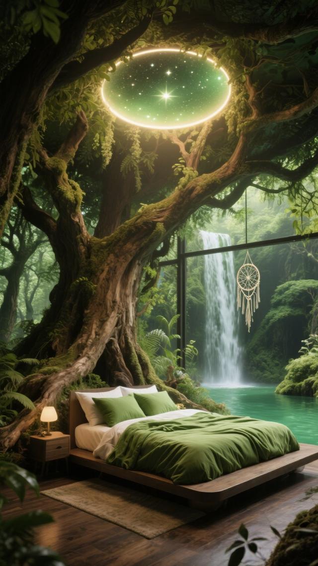 这间卧室，藏着我想要的森林梦境