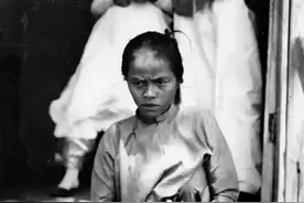 1880年，一张照片激起共愤，越南女子撩起上衣公然给怀里的狗喂奶图片