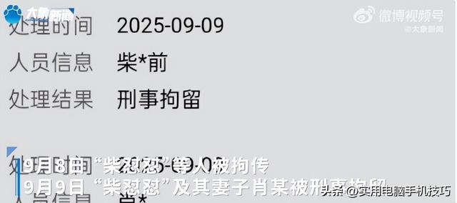 国家出手！柴怼怼夫妇被逮捕，坑蒙百姓，“底裤”扒光，彻底凉凉