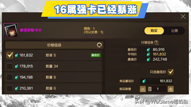 DNF手游：粉卡事件还未结束！16属强卡暴涨，策划真动手了