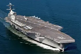 中美法航母极限冲刺：山东舰飙出33节，戴高乐竟不如渔船快图片