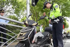 设置23个检查点 闵行严查非法改装电动自行车图片