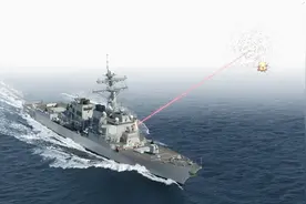 中国行，我也行！激光武器在沙特和伊朗立大功后，美战舰紧急测试图片