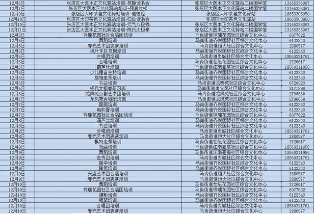 张店文化惠民活动早知道！