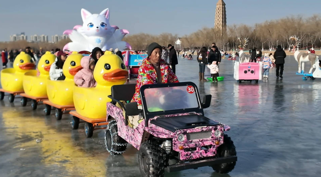 潮玩银川｜北塔湖冰上乐园：冰趣盎然 暖意相伴