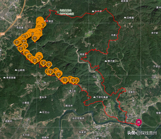 环城贵阳下坝古道凤凰山林场相思河盘龙山普渡大沟水东普渡越野线