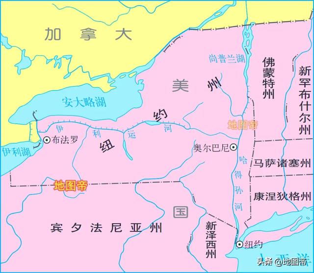 美国如何修一条运河,让五大湖取得出海口?