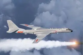 中国轰炸机，第一次能打到北美！轰6一起飞，美国本土都要战备图片