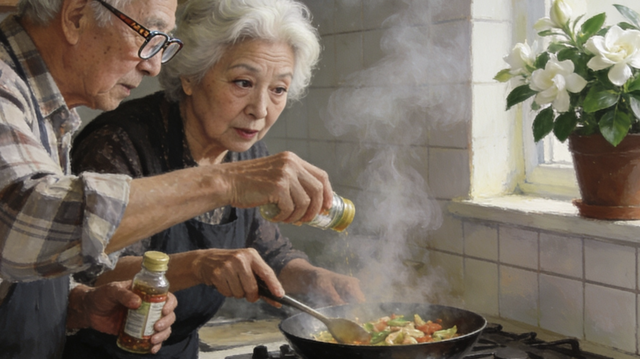 那抹晚霞下的热粥香，是晚年最好的模样