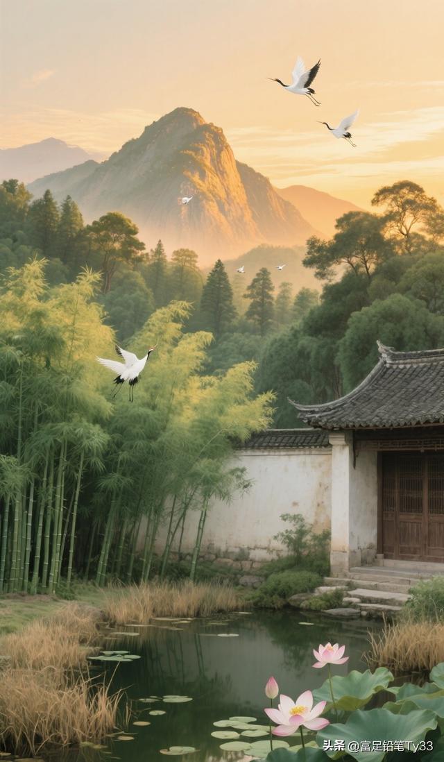 沉醉静谧山水：观白鹭翩跹，共赏诗意画卷！