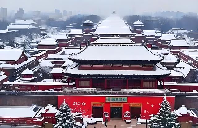 雪落京都，水墨天成