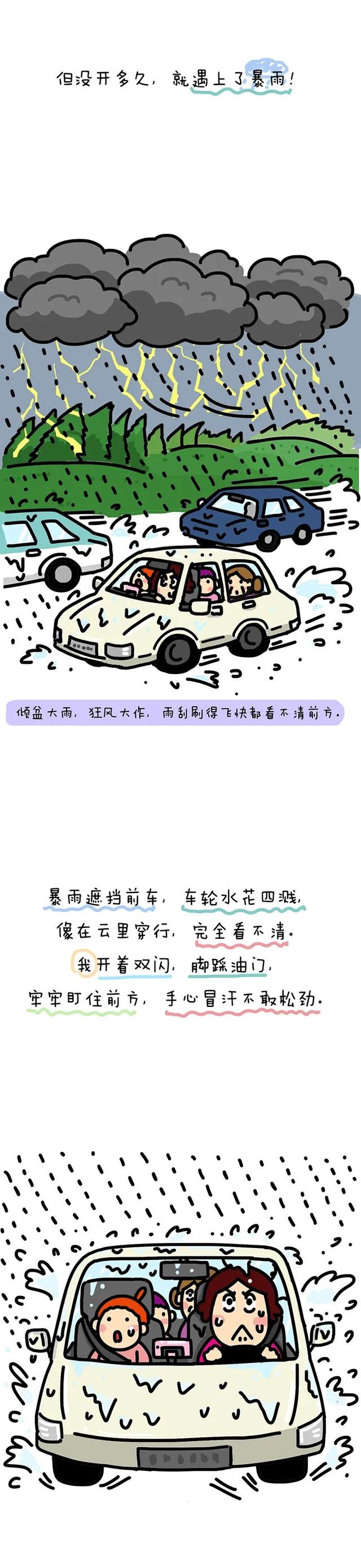 我第一次长途自驾：700公里，2娃、2猫、1老人、雷雨交加…