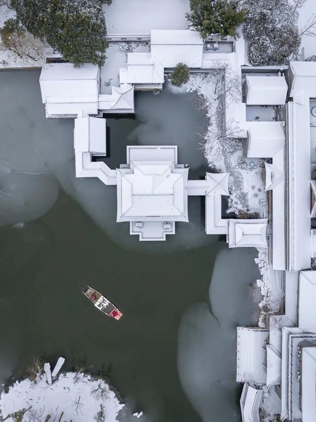 冬天，那就把台儿庄古城的雪寄给你！