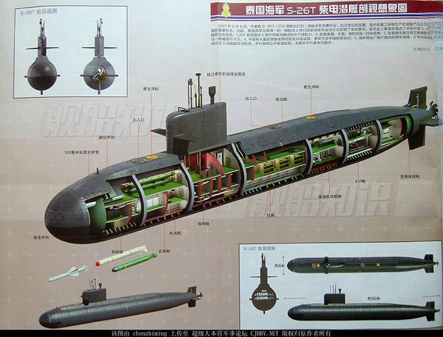 中国自主研发潜艇发动机获泰国认可