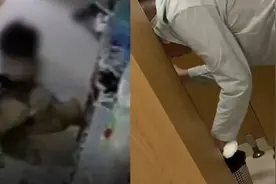 惊了！一男子楼道狂舔40分钟高跟鞋，另一个女厕找带血卫生巾！图片