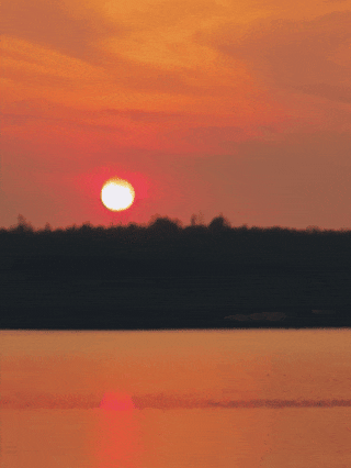 跟着节气游泰安 | 泰安落日打卡点悄然走红，橘色浪漫搭配粉色沙滩，游客友好度100%