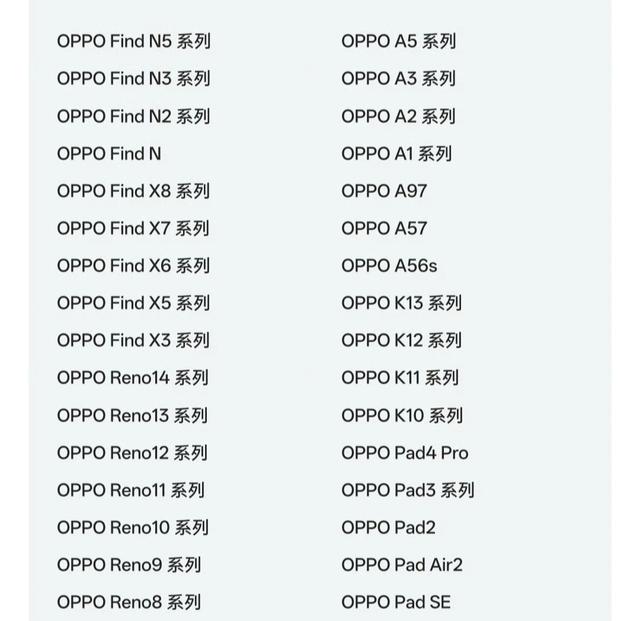 OPPO用户注意！ColorOS15 8月升级来了 覆盖100＋机型 A系列也能升级
