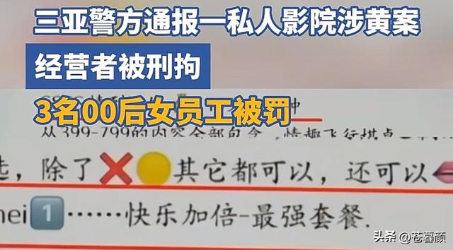 499隔衣服摸胸！私人影院暗藏涉黄：299元起步撕丝袜，还有更过火