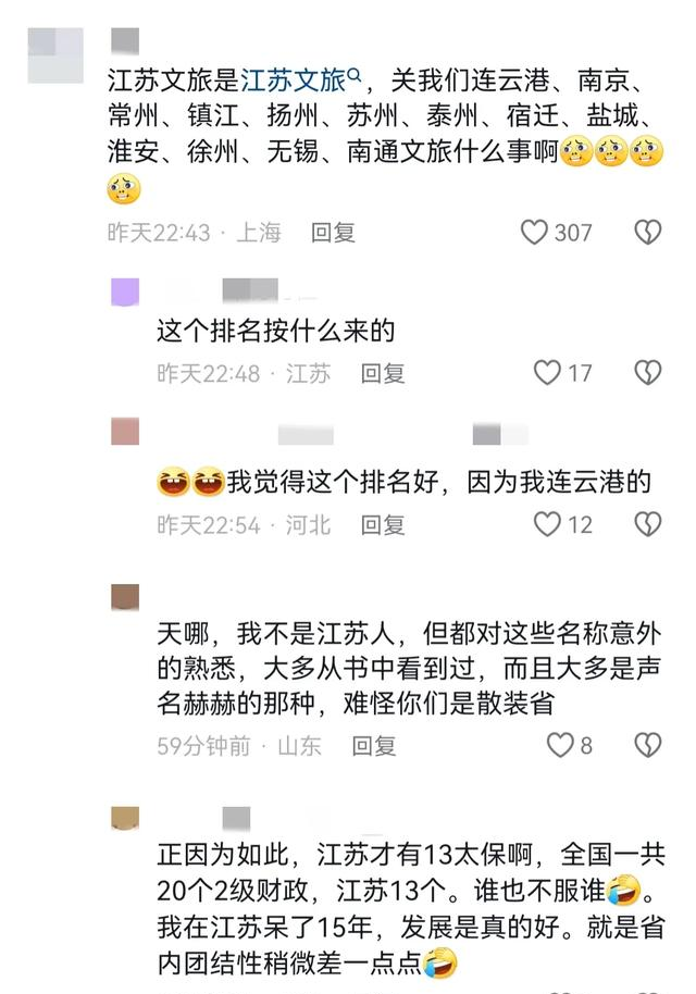 终于轮到江苏文旅整活了哈哈哈，山东网友：江苏朋友怎么不笑了？