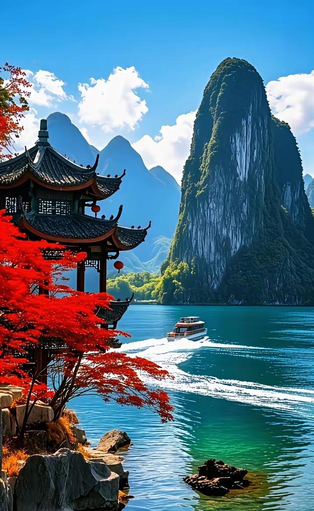 物是景的点缀，景是物的舞台