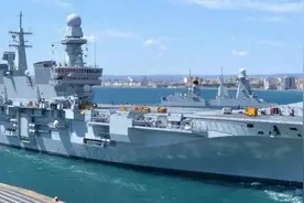 意大利航母将停靠菲律宾，比山东舰差远了，055可去切磋一番图片