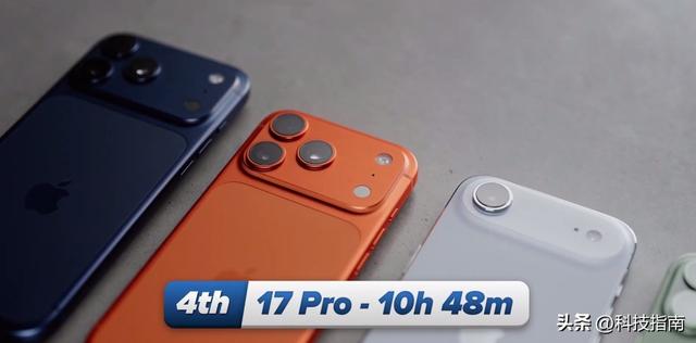 实测13小时！iPhone 17 Pro Max碾压三星S25U，Air仅7小时哭了