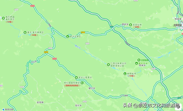 德天跨国瀑布景区周边“国庆”节假日期间车流环线公告