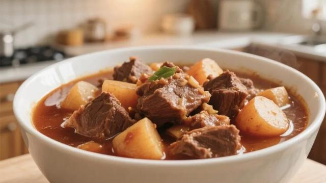 炖牛肉怎么软烂？关键这1料	，牛肉酥烂入味，半小时就搞定！