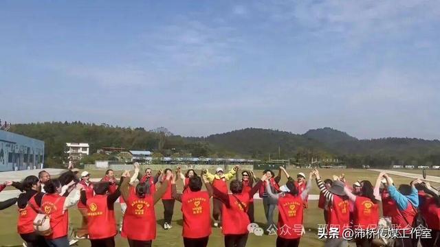 最美水杉林里志愿红