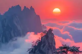 最吉利的微信头像：旭日东升，鸿运当头，好运连连，马到成功！图片