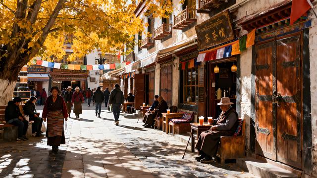 金风裁云绘穹庐，秋色蘸露染圣城 —— 雪域高原上的鎏金诗卷