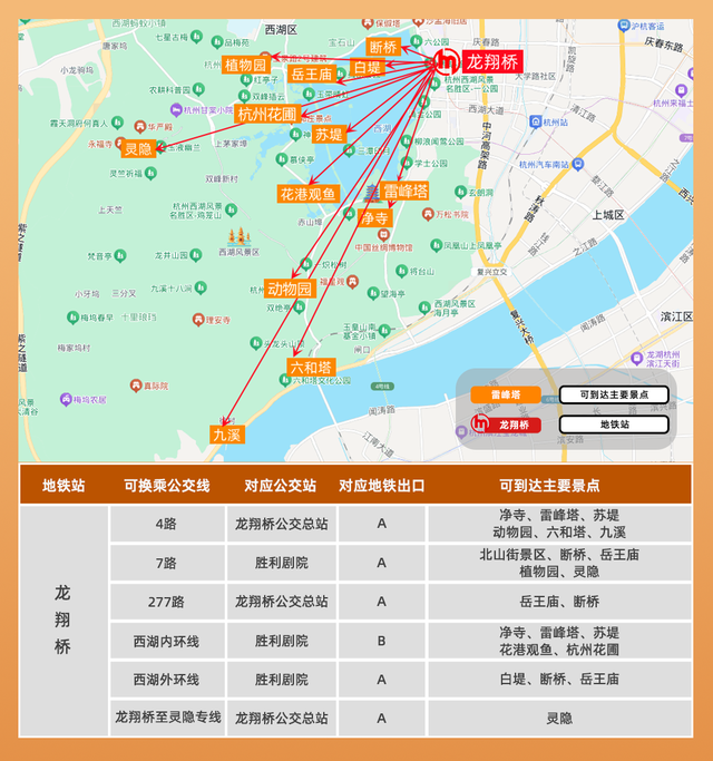 国庆玩转西湖，“地铁+公交”换乘攻略来了！