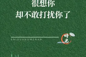 很想你，却不敢打扰你了；字越少，越高级！图片