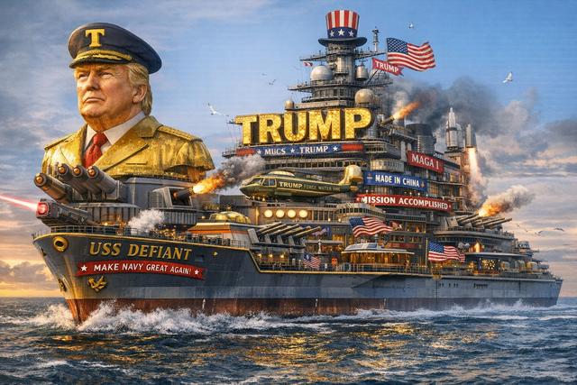 威力超百倍	，单艘造价百亿，“特朗普	”级战列舰靠谱吗？