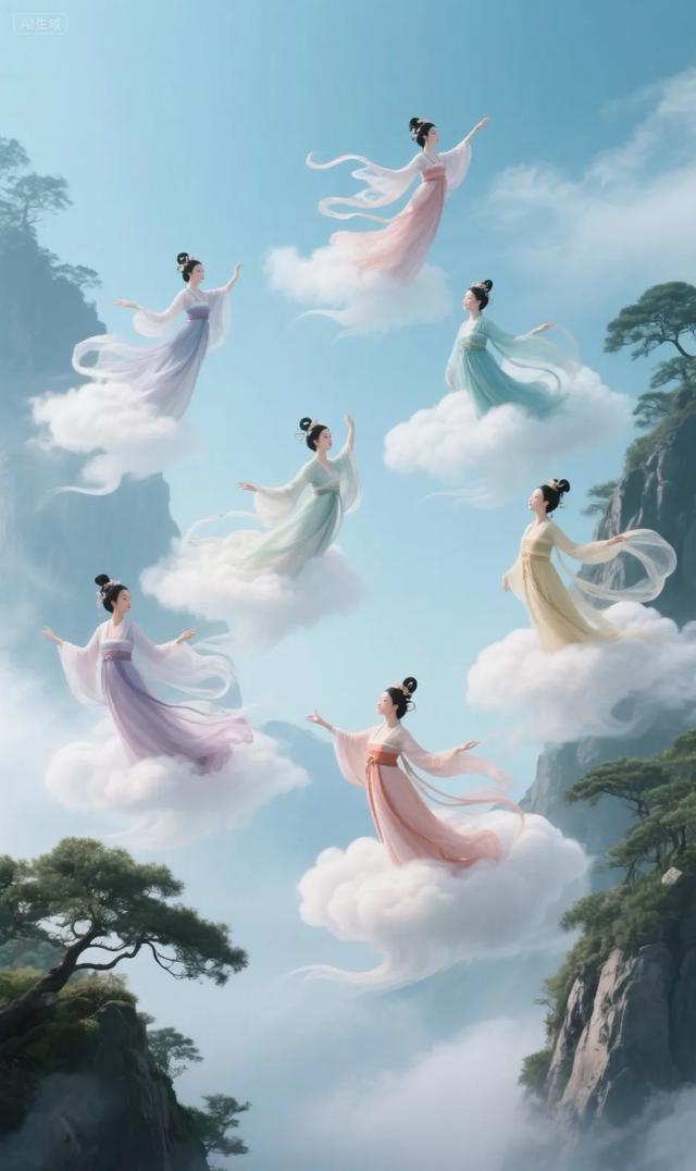 Ai绘出的七仙女