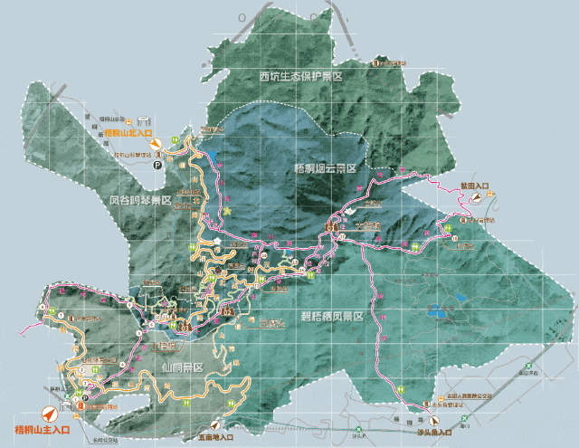 从地铁口出发，坐专线直通梧桐山凌云道！