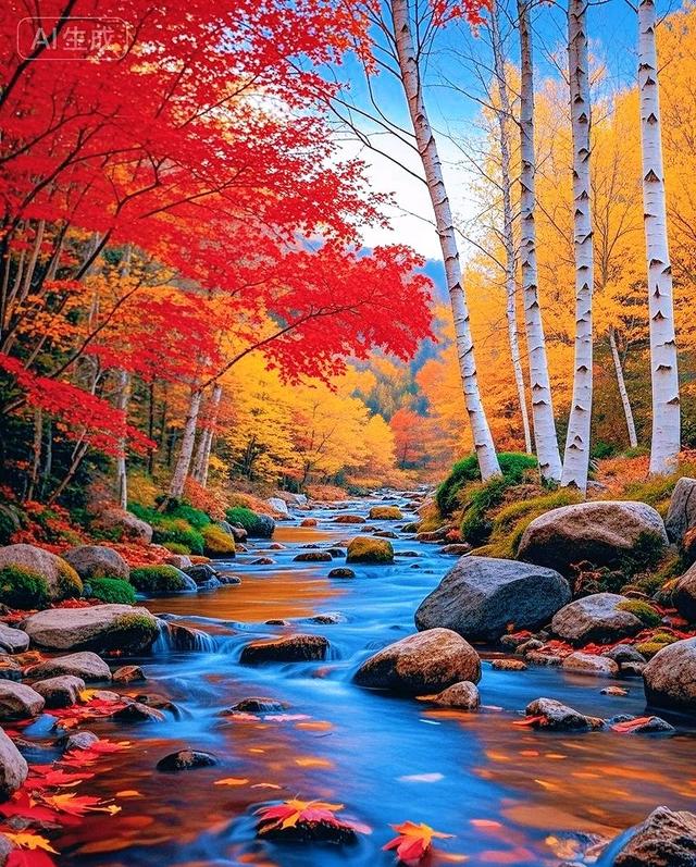 金秋风景美如画