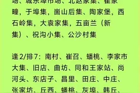 平度大集时间表图片