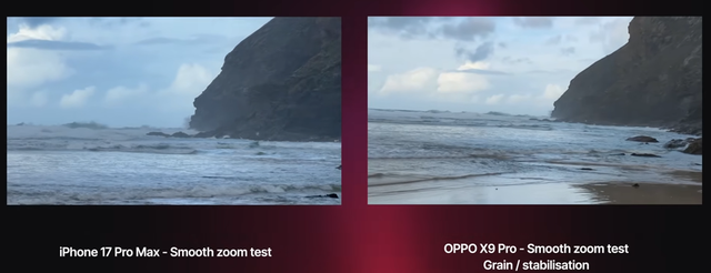 iPhone 17 Pro Max vs OPPO Find X9 Pro 相机实测： 用照片告诉你谁更强