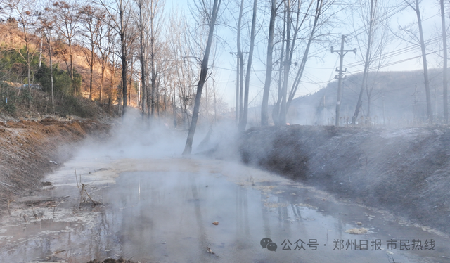 奇观！郑州南部多处历史泉眼集体复涌，形成温泉小河引围观