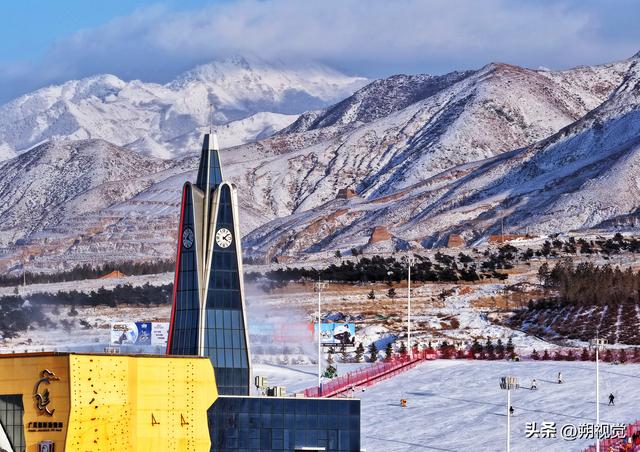 山阴县，雪后的广武国际滑雪场