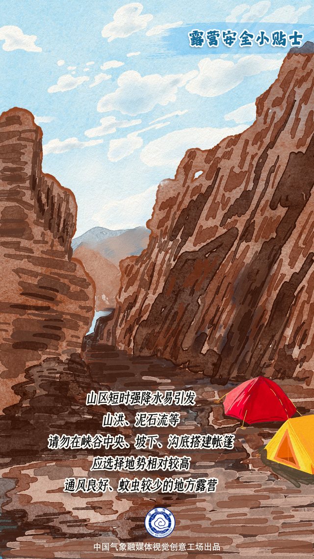 汛期露营安全小贴士