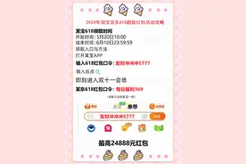 2024年淘宝618红包口令入口是什么?淘宝京东618红包口令领取时间图片