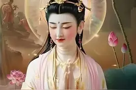 观音祝福，愿见者好运连连，健康常在，福如泉涌，吉祥永续，图片