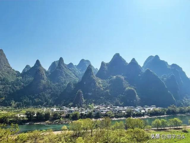 徒步漓江精华段——阳堤大桥头-兴坪古镇