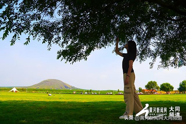 火山脚下成露营新热点 一树一景成文旅新亮点