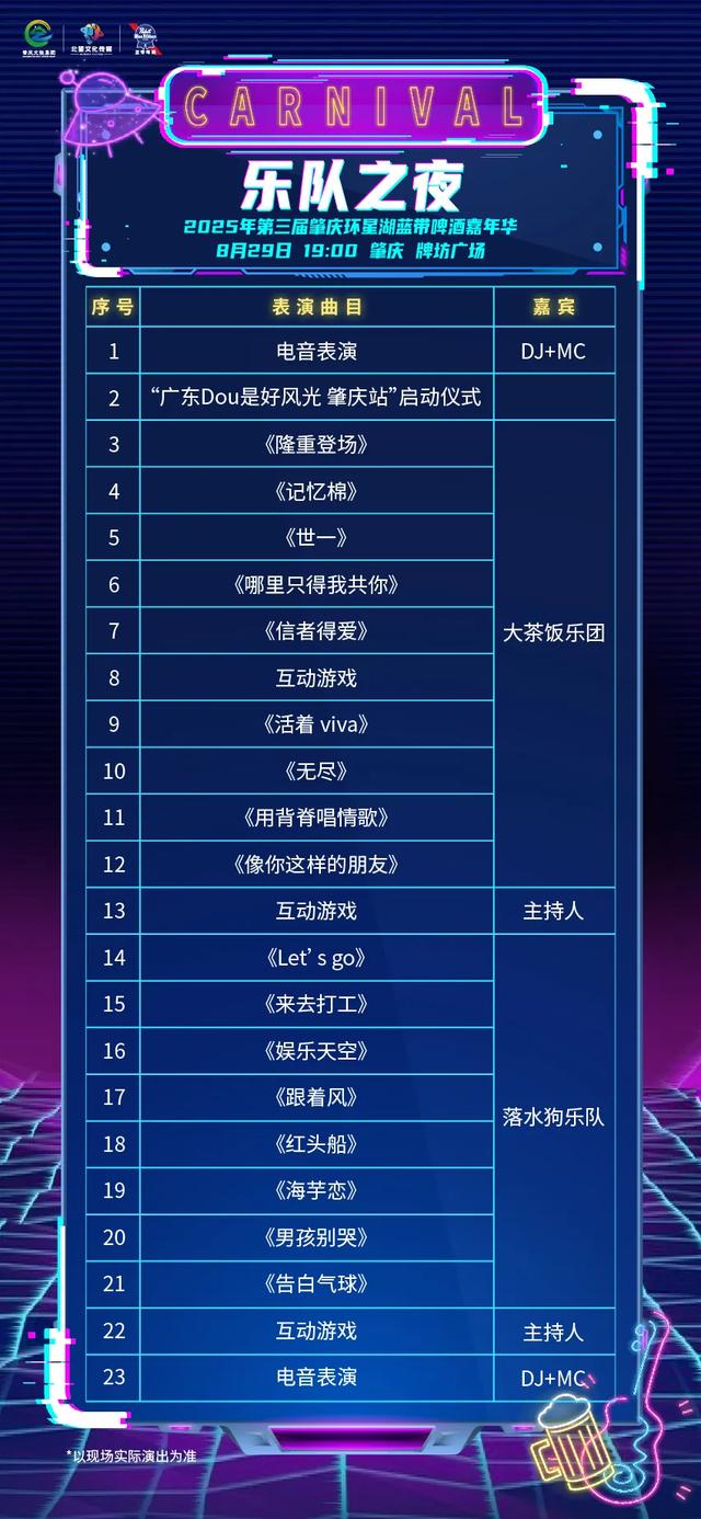 湾区人气乐队空降献唱！今天就去这些地方约会吧~