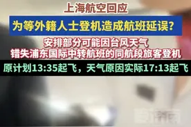 越闹越大!上航为等外籍人士致航班延误,官方回应:控制流量导致图片